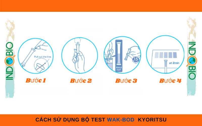 cách test nhanh BOD trong nước và nước thải với bộ test kit BOD WAK-BOD Kyoritsu Nhật Bản, cho nhanh kết quả chỉ trong 4 bước
